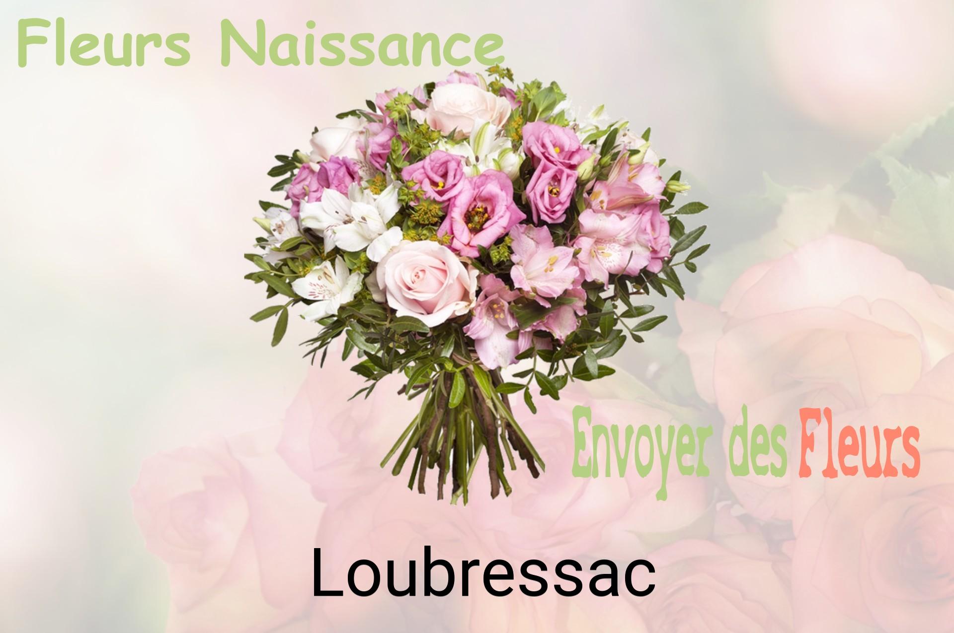 Bouquet de fleurs de naissance livré à Loubressac